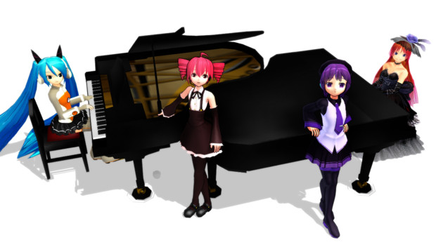 Pmx化グランドピアノ Mmdモデル配布 Mnty さんのイラスト ニコニコ静画 イラスト