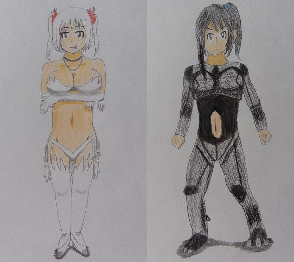 レシラム ゼクロムを擬人化 相楽里亞朱 さんのイラスト ニコニコ静画 イラスト