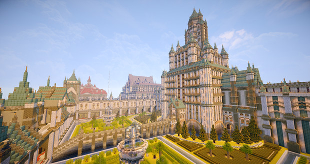 Minecraft お城型マンション 別アングルから 安藤 さんのイラスト ニコニコ静画 イラスト