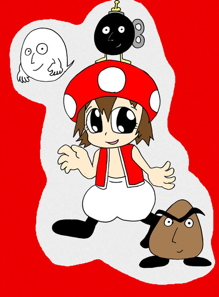 キノピオとクリボーとボム兵とテレサ ヤマネ女王 小２男子病 さんのイラスト ニコニコ静画 イラスト