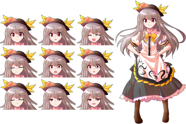 ブロン子さんカラーver立ち絵 表情差分 はるか さんのイラスト ニコニコ静画 イラスト