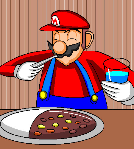 マリオとカレー