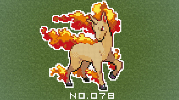 マイクラ ポケモン図鑑no 078 ドット絵 のむちょん さんのイラスト ニコニコ静画 イラスト