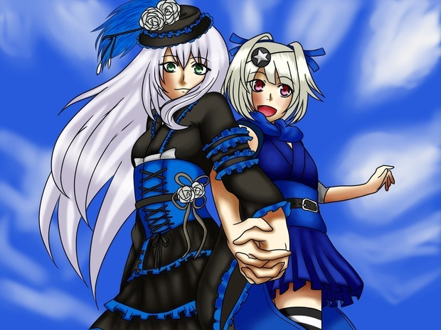 愛姫と猫御前でライオントレス / 昌繁（内藤昌秀） さんのイラスト 