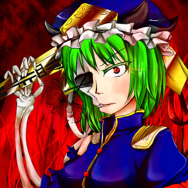 個人企画 四季映姫 ヤマザナドゥ 東方半顔崩壊 Ilias イリアス さんのイラスト ニコニコ静画 イラスト