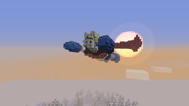 Minecraft 60m空飛ぶマジンガーz ひいらぎ さんのイラスト ニコニコ静画 イラスト