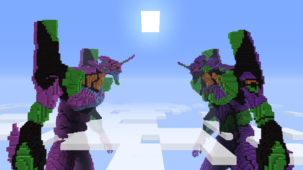 Minecraft Eva初号機 ひいらぎ さんのイラスト ニコニコ静画 イラスト