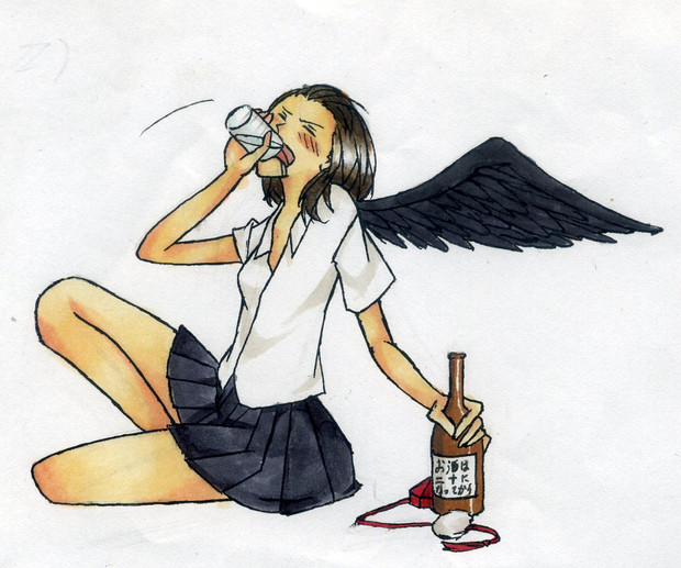 やけ酒射命丸 Akaneko さんのイラスト ニコニコ静画 イラスト