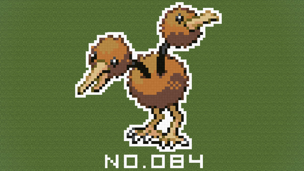 マイクラ ポケモン図鑑no 084 ドット絵 のむちょん さんのイラスト ニコニコ静画 イラスト