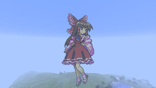 Minecraft 東方心綺楼 博麗霊夢 マインクラフト ツカサ さんのイラスト ニコニコ静画 イラスト