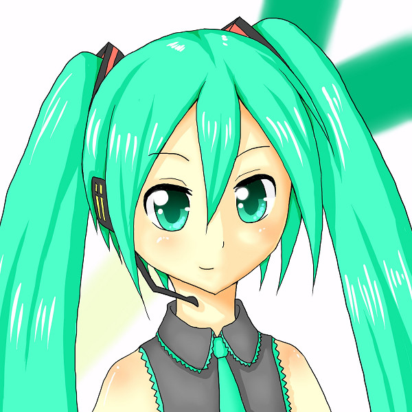 初音ミク顔アップ