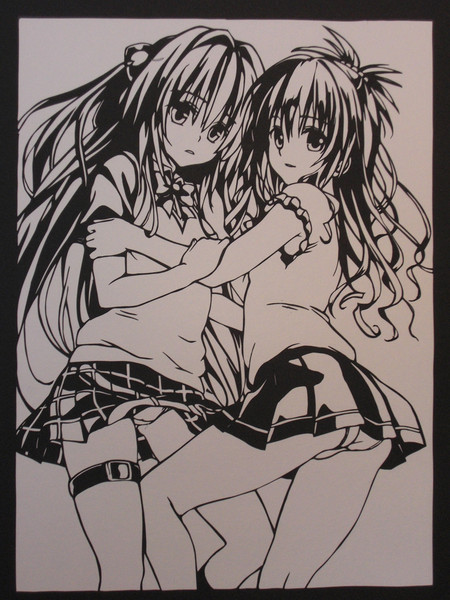切り絵 金色の闇 結城美柑 Toloveるダークネス 豆腐メンタル さんのイラスト ニコニコ静画 イラスト