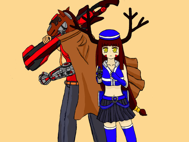 馬面男と鹿娘 Su さんのイラスト ニコニコ静画 イラスト