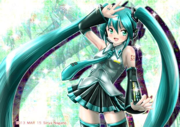 ミクさん ちぃーす 長野真也 さんのイラスト ニコニコ静画 イラスト