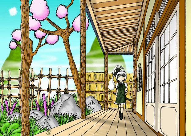 東方 縁側みたいなの セミ雲 さんのイラスト ニコニコ静画 イラスト