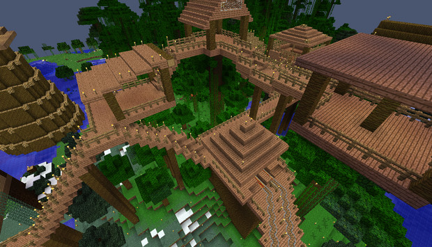 Minecraft ジャングル４ Asiido さんのイラスト ニコニコ静画