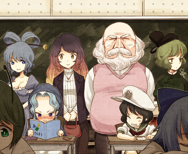 一輪ちゃんと雲山パパの授業参観 うりん さんのイラスト ニコニコ静画 イラスト