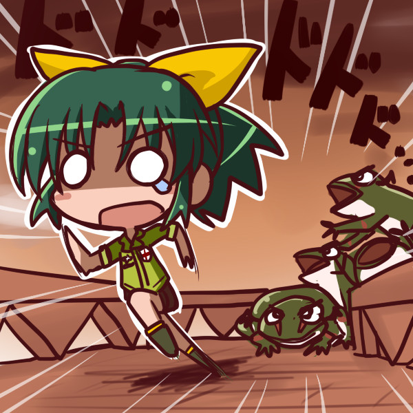 カエルから逃げるなおちゃん 一休 さんのイラスト ニコニコ静画 イラスト