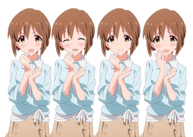 立ち絵 グリマス版萩原雪歩立ち絵 配布 Sirop さんのイラスト ニコニコ静画 イラスト