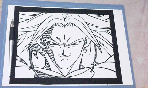 再投稿 切り絵 Dragonballより ブロリー つるんっ さんのイラスト ニコニコ静画 イラスト