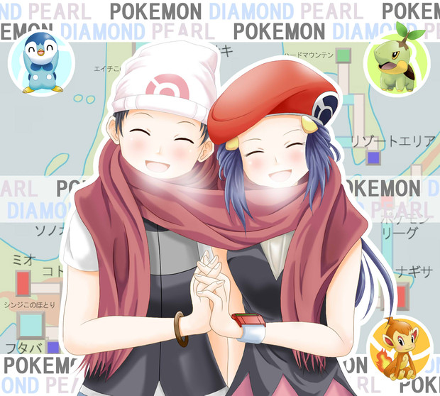 ポケモン主人公ペアその４ クロネコ８６ さんのイラスト ニコニコ静画 イラスト