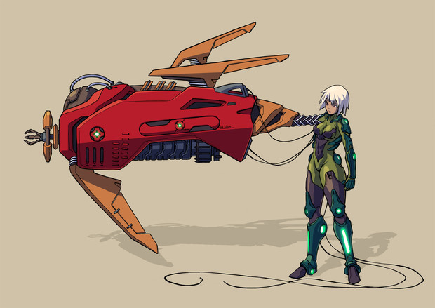 義体化少女と謎のメカ Tell さんのイラスト ニコニコ静画 イラスト