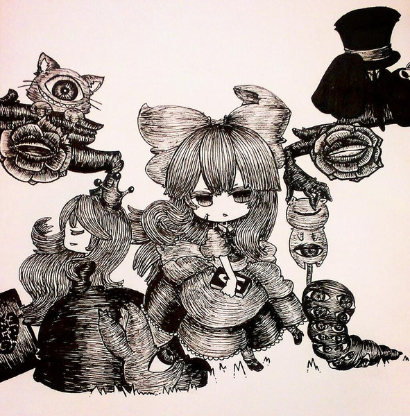 異形の国の民と精神欠陥アリス 榊薔薇 鎖鬼 さんのイラスト ニコニコ静画 イラスト