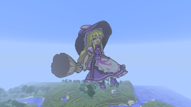 Minecraft 東方心綺楼 霧雨魔理沙 マインクラフト ツカサ さんのイラスト ニコニコ静画 イラスト
