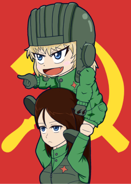ガールズ パンツァー カチューシャ ノンナ ぽこぞう さんのイラスト ニコニコ静画 イラスト