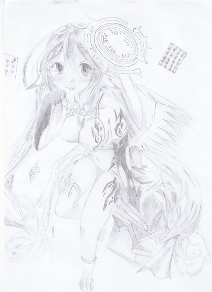 ジブリールをシャーペンで描いてみた 紅月 さんのイラスト ニコニコ静画 イラスト