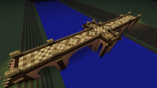 【Minecraft】橋コンテスト　応募作品　Log Bridge