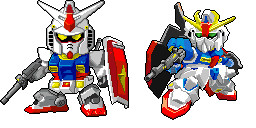ドット絵 ガンダムとzガンダム はりはり さんのイラスト ニコニコ静画 イラスト