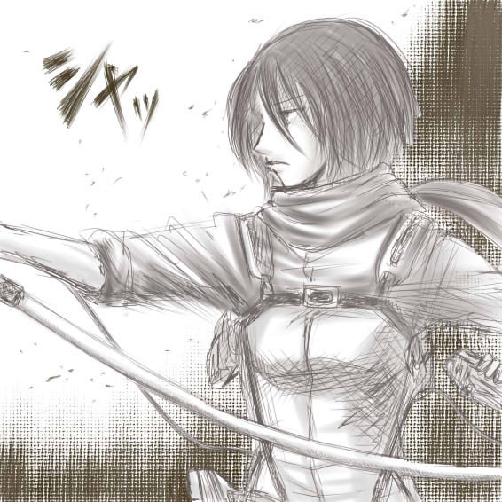 進撃の巨人 ミカサ きぬくお さんのイラスト ニコニコ静画 イラスト
