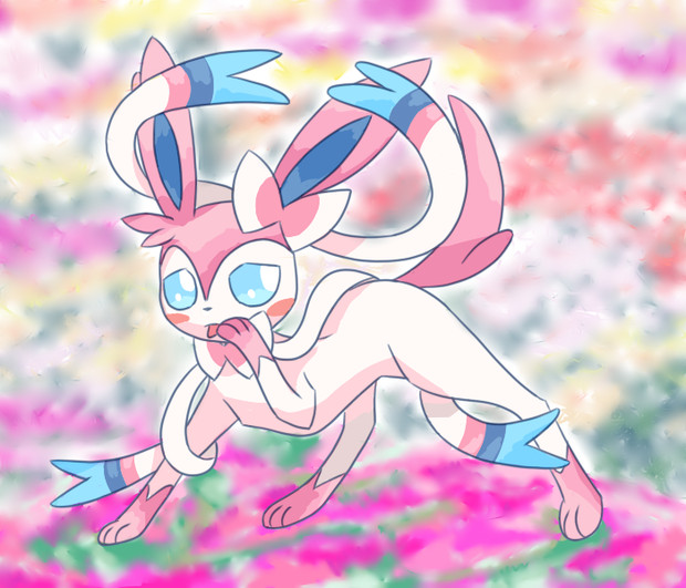 あざとニンフィアちゃん ウォー さんのイラスト ニコニコ静画 イラスト