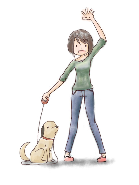 犬の散歩 ニコニコ静画 イラスト