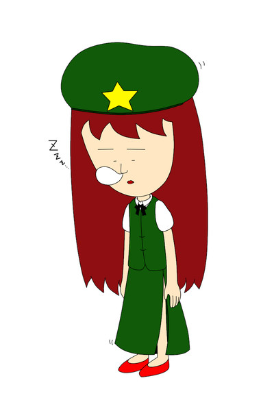 かわいい美鈴の寝顔描いたよー しましまねずみ さんのイラスト ニコニコ静画 イラスト