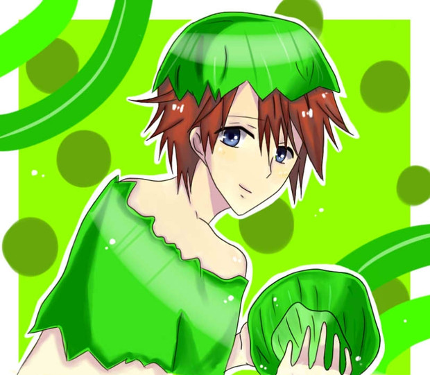 手描き れたす擬人化 キャベツに変身したレタス 依頼品 ぺぇーぱぁー W さんのイラスト ニコニコ静画 イラスト