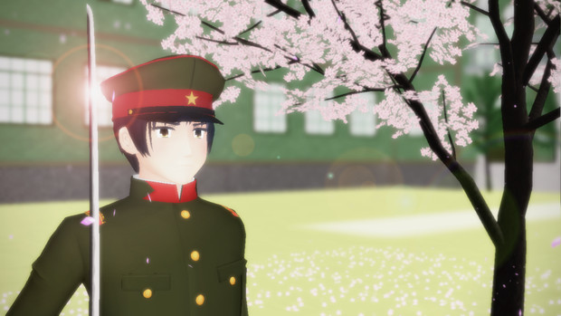 Mmd 剣と櫻 万朶の桜か襟の色 じゆうかうがい さんのイラスト ニコニコ静画 イラスト