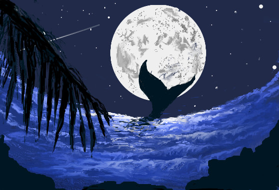 海と月 もりけん さんのイラスト ニコニコ静画 イラスト