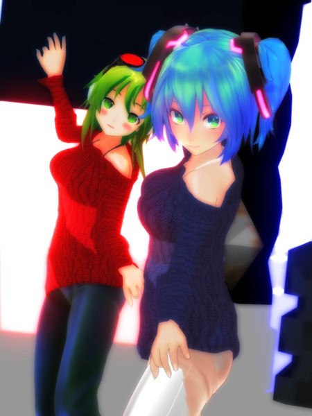 かっこよく踊るままま式gumiさんとtda式ミクさん Ig K さんのイラスト ニコニコ静画 イラスト