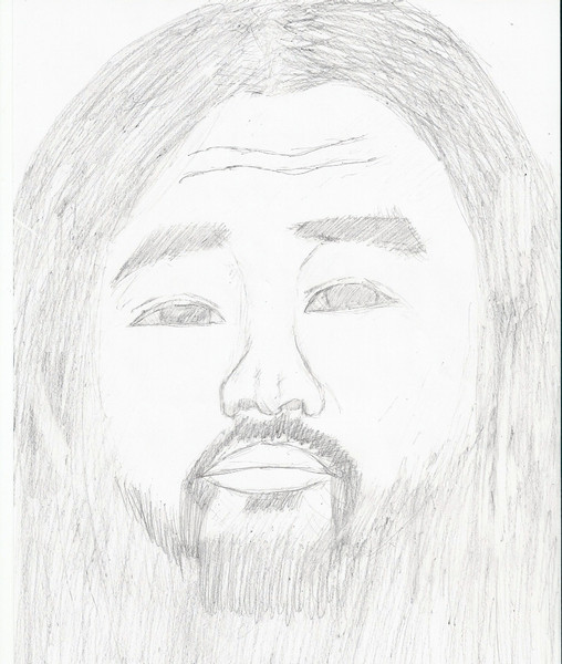 麻原彰晃　模写・・・のつもり　