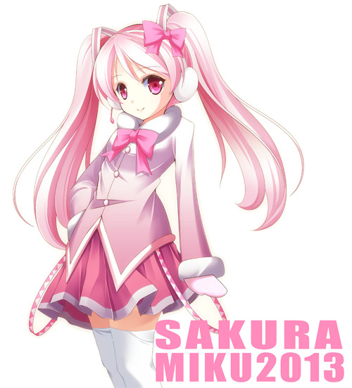 桜ミク 仮 まだまだ肌寒いので おかざきp さんのイラスト ニコニコ静画 イラスト