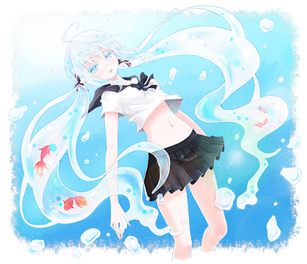 ボトルミクさん ちゃっかまん あおい さんのイラスト ニコニコ静画 イラスト