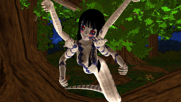 急にmmdに 姦姦蛇螺 が来たので 闇の人 さんのイラスト ニコニコ静画 イラスト