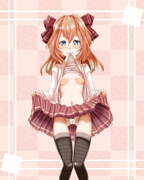 スカートたくしあげ ツユキ さんのイラスト ニコニコ静画 イラスト