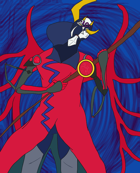 CNo.104仮面魔踏士アンブラル / 星み酉 さんのイラスト