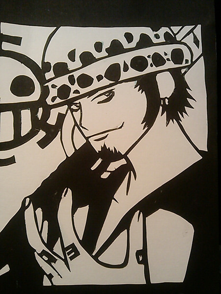 切り絵 トラファルガー ロー 影守かえる さんのイラスト ニコニコ静画 イラスト
