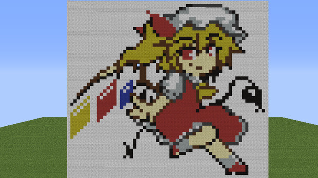 [minecraft]人形劇のキャラをドット絵で作ってみた　No.31　フラン