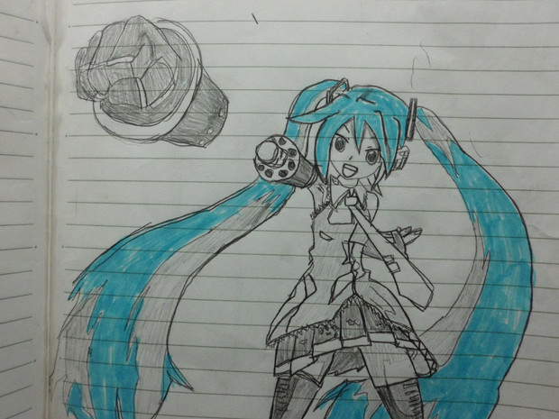 同級生が初音ミクを描いてくれました ニコニコ静画 イラスト