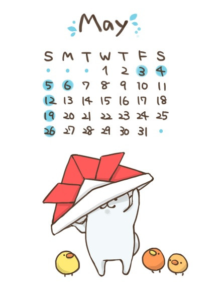 ５月カレンダー こゆるぎ さんのイラスト ニコニコ静画 イラスト